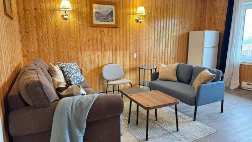 Χώρος καθιστικού στο The Great Cabot Lodge