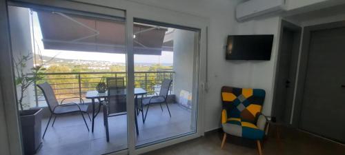 Μια τηλεόραση ή/και κέντρο ψυχαγωγίας στο STO LOFO Apartments Kalyvia-Limenaria Thassos