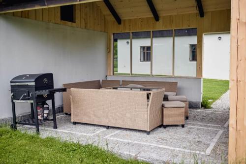 Ruang duduk di Pohádková roubenka