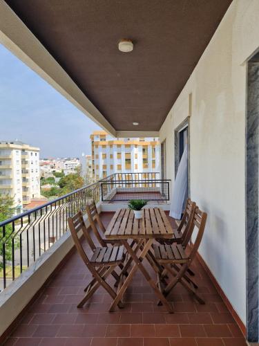 Quarteira flat AC balcony and view