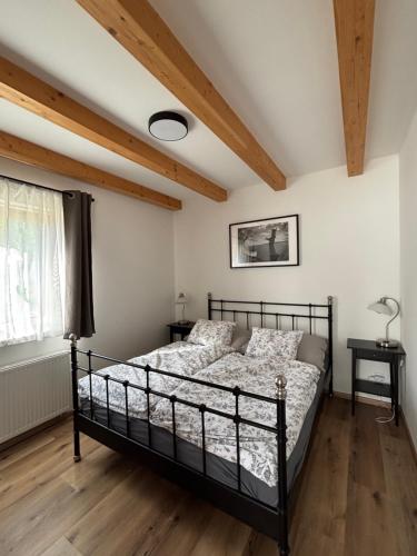 Postel nebo postele na pokoji v ubytování Apartmán Lutová