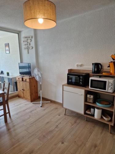 Studio 250m mer et Seaquarium avec place parking
