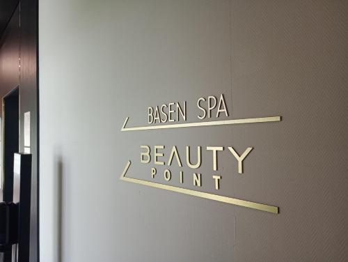 a sign that reads bisen spa beauty point at APART PARK -Lividus112 in Świnoujście