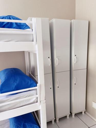 a group of bunk beds in a room at Solar Hostel Centro in Rio de Janeiro