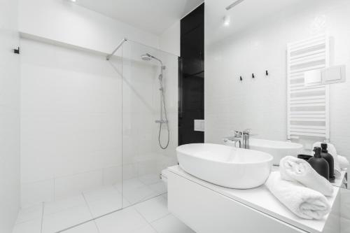 Kúpeľňa v ubytovaní WAVE private apartament - Sea View