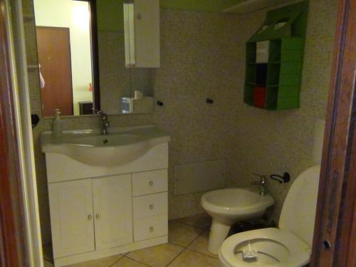 Een badkamer bij la rosa bianca