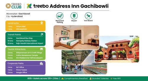 a screenshot of the tesco address inn cebu at Treebo Address Inn Gachibowli in Hyderabad