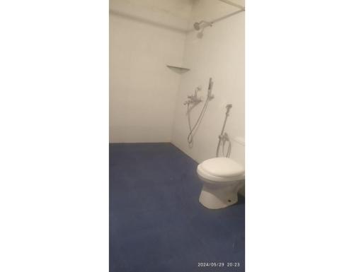 a bathroom with a white toilet in a room at Desia Duduma, Puri 