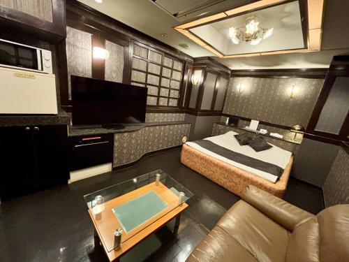 Kuchyň nebo kuchyňský kout v ubytování Hotel PRINCESS2 -adult only-