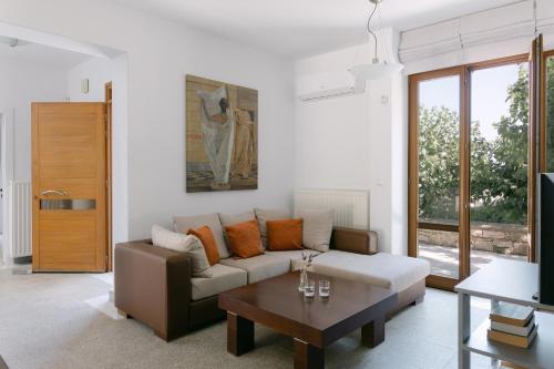 Χώρος καθιστικού στο Manolioudis Villas