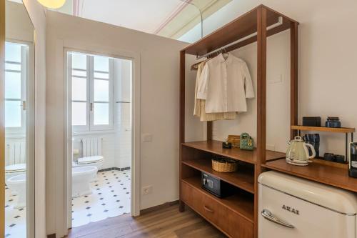 Kuchyň nebo kuchyňský kout v ubytování B&B Stanze Guelfe