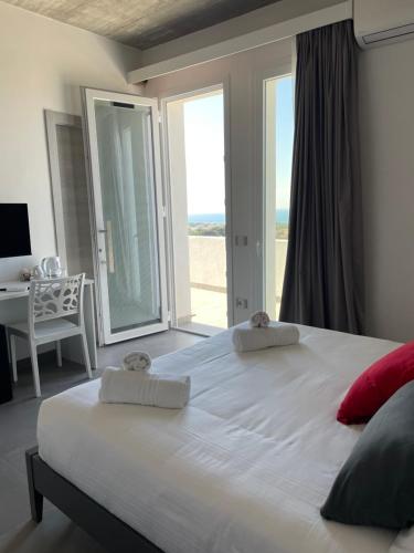 Postel nebo postele na pokoji v ubytování Villa Panorama B&B Scala deiturchi