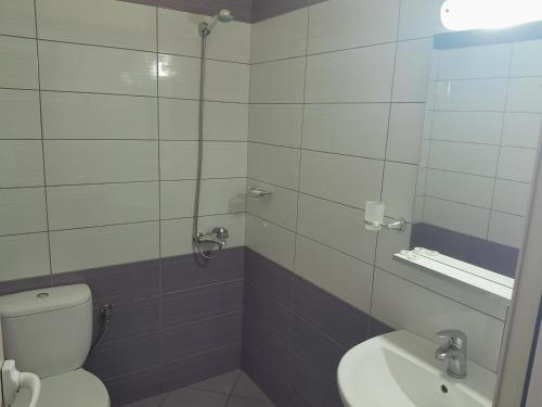 Koupelna v ubytování Hotel Prinos