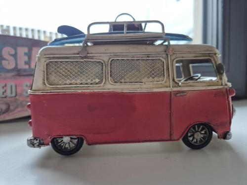 a toy van with a surfboard on top of it at Ard Na Gaoithe Rossnowlagh Beach in Donegal