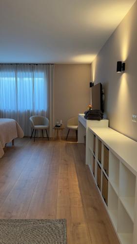 Χώρος καθιστικού στο Bon Vert B&B en Café