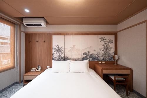Ένα ή περισσότερα κρεβάτια σε δωμάτιο στο Nodo Japanese-style
