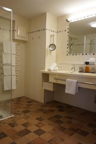 Ένα μπάνιο στο Appartements Bergsonne