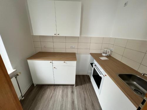 Kuchyň nebo kuchyňský kout v ubytování Meitzendorf