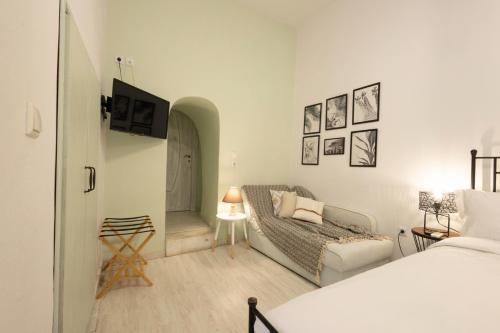 Posteľ alebo postele v izbe v ubytovaní Sophia Areopoli Guesthouse