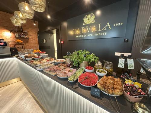 Mad på lejlighedshotellet eller i nærheden