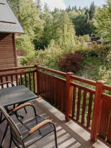 Un balcón o terraza en Apartmán Karlova Studánka