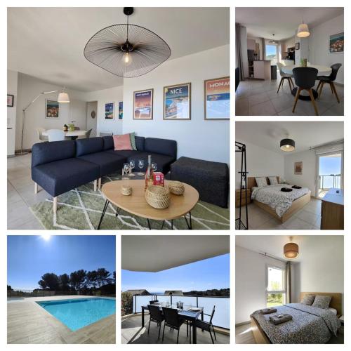 2 bedrooms apartment Sea View Pool WiFi Parking CLIM