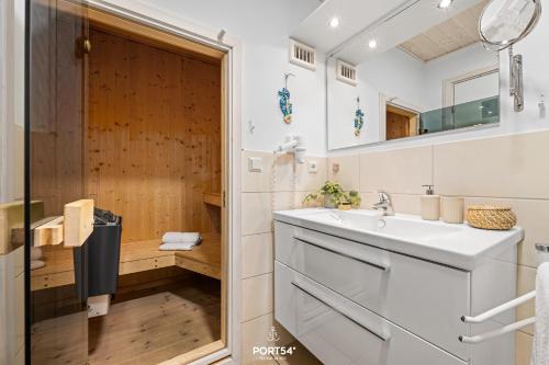 Et badeværelse på Ferienhaus Seepferdchen Marina Wendtorf