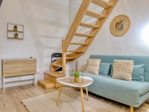 Χώρος καθιστικού στο Le Cosy Duplex