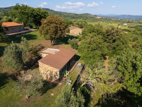 an aerial view of a house in a field at Poggio Diavolino - Suvereto in Suvereto