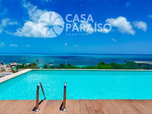 a swimming pool at the casa papasosa vacationominium at ☆Brand new 2BR PH by CASA PARAISO☆ in Cancún
