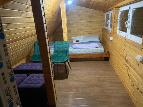 Postel nebo postele na pokoji v ubytování Cabana Popesti