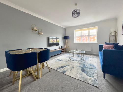 Télévision ou salle de divertissement dans l'établissement Sunderland City Centre Modern 2 Bed Apartment