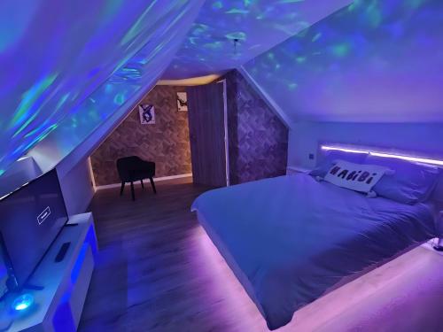 Postel nebo postele na pokoji v ubytování Chez So'spa