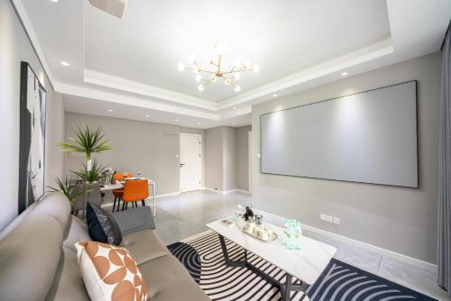 Posezení v ubytování Bundside NJE 3BR Suite