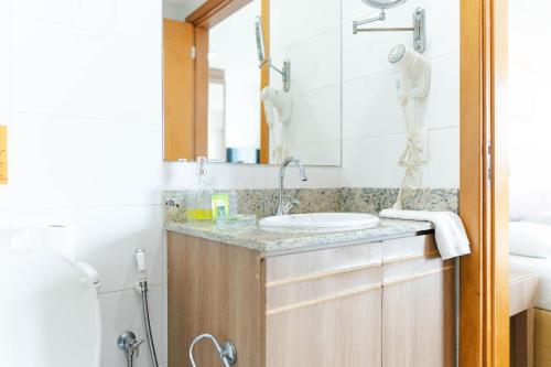 Koupelna v ubytování SM606 Apart Hotel próximo a Esplanada
