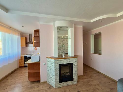 Dapur atau dapur kecil di Kesk Central Apartment