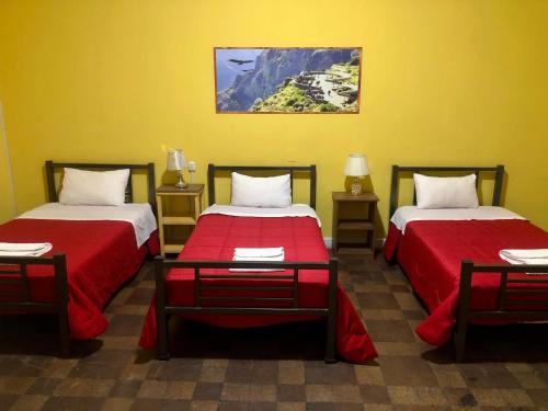 Postel nebo postele na pokoji v ubytování Holidays Hostel Arequipa