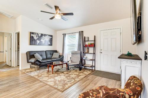 a living room with a couch and a chair at Newly-Built Home with Yard and Patio in Inverness! in Inverness
