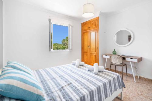 Cama o camas de una habitación en Villa Can Biel