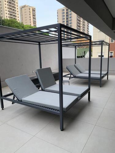Μπαλκόνι ή βεράντα στο LINDO Studio na Vila Mariana OL 1010 Metrô Sta Cruz