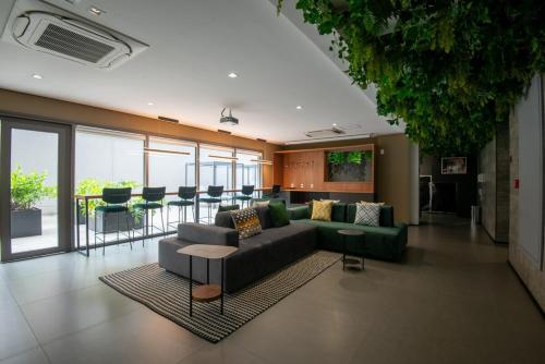 Χώρος καθιστικού στο LINDO Studio na Vila Mariana OL 1010 Metrô Sta Cruz