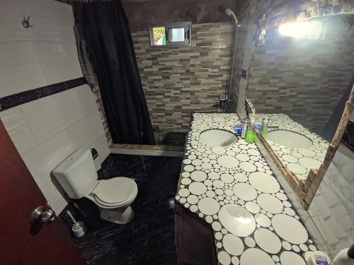 Koupelna v ubytování Hostel Morgan