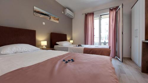 Кровать или кровати в номере Le Marc Guest house