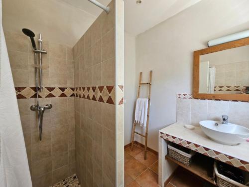 Et badeværelse på Casa Parmentile