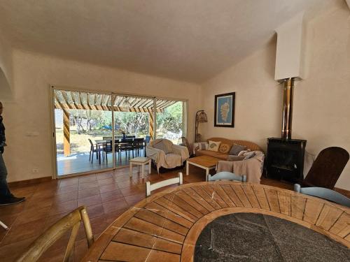 Et opholdsområde på Casa Parmentile