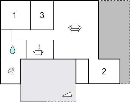 Holiday Home Slåenvænget Rudkøbing Ivの見取り図または間取り図