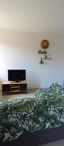 Una cama o camas en una habitación de Casa torelli verde