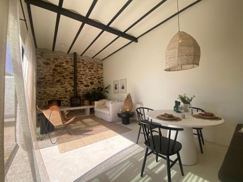 Χώρος καθιστικού στο Casa Amanhada Apartamento Zero