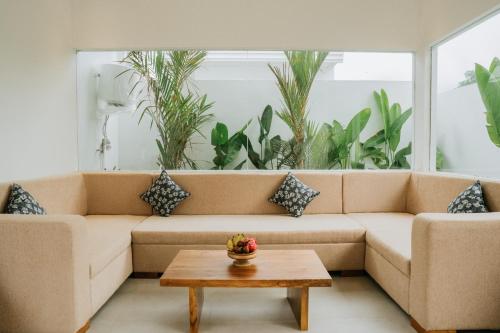 Χώρος καθιστικού στο Golden Bee Villas Ubud