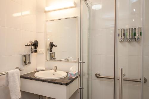 Koupelna v ubytování Allan Cunningham Motel